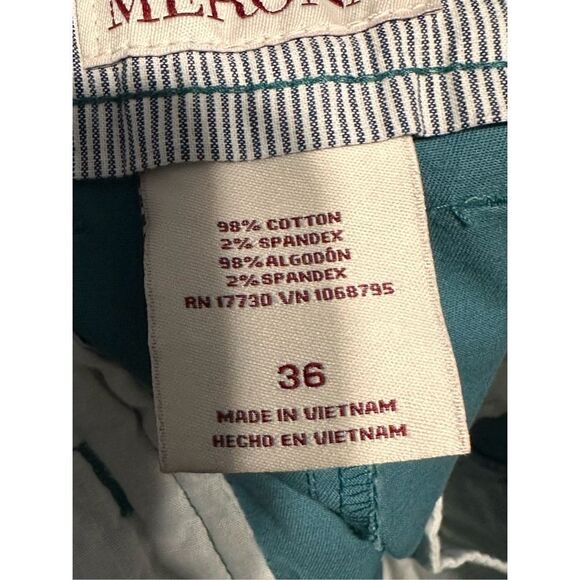 NEW WITH TAGS NWT MERONA MENS SHORTS SIZE 36 with 8” inseam Cloudy turquoise col - Picture 4 of 4